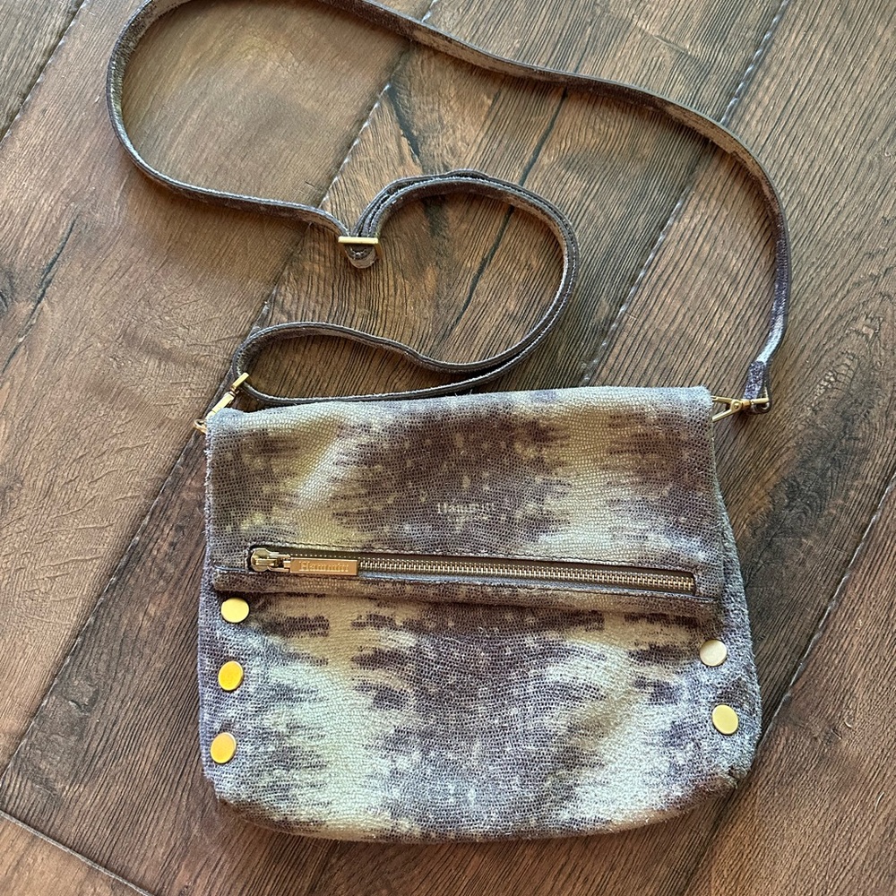 HTF Hammitt VIP Medium 2-Tone Snake Print Crossbody handbag